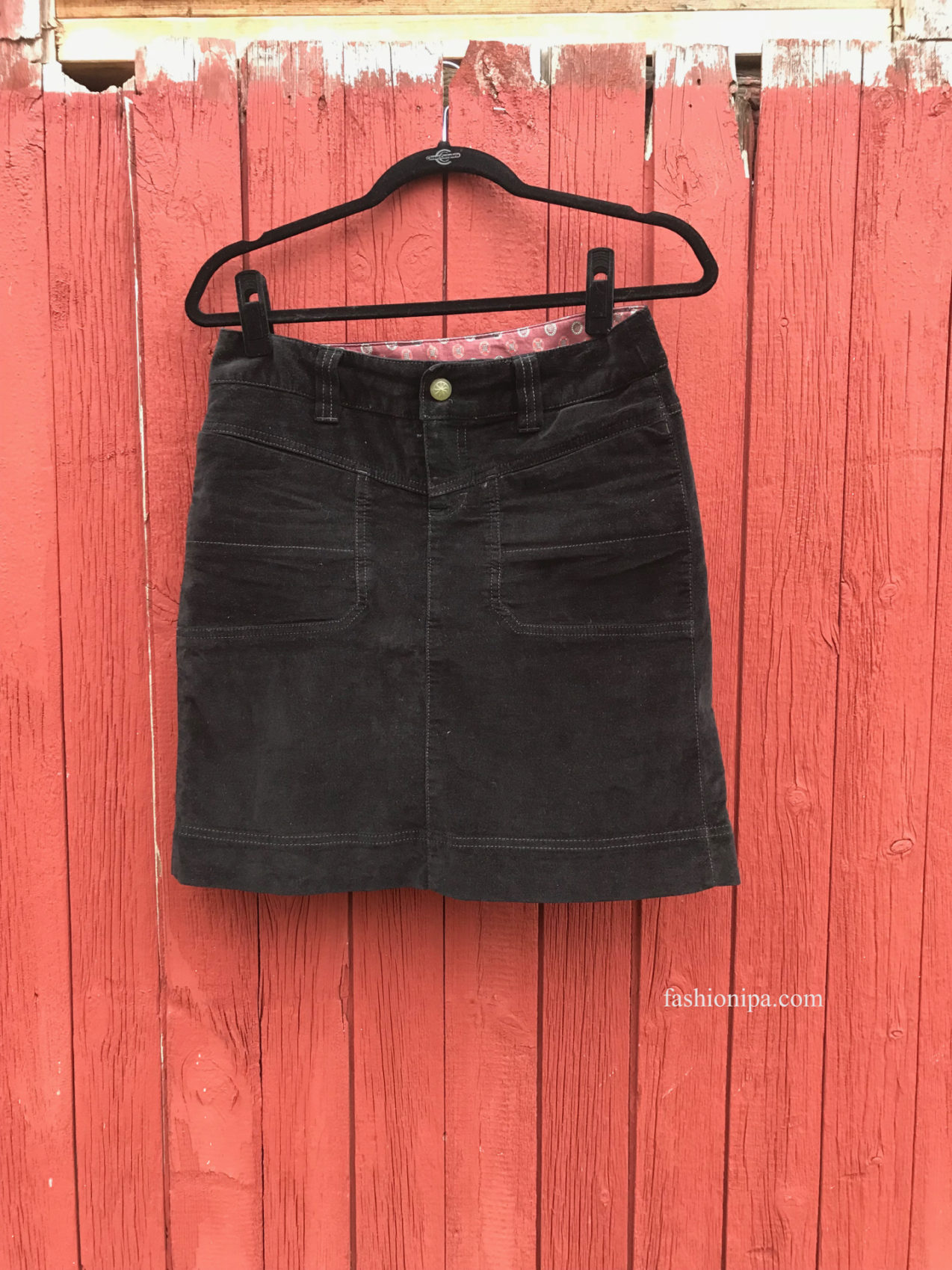Athleta Cotton Velvet Skirt