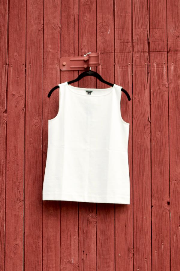 Ann Taylor Winter White Boatneck Top