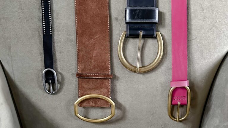 5 different styles of belts including wide, skinny, chain and studded belts.