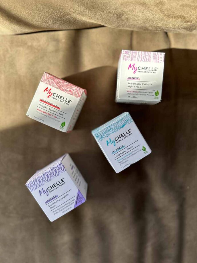 4 MyChelle moisturizers.